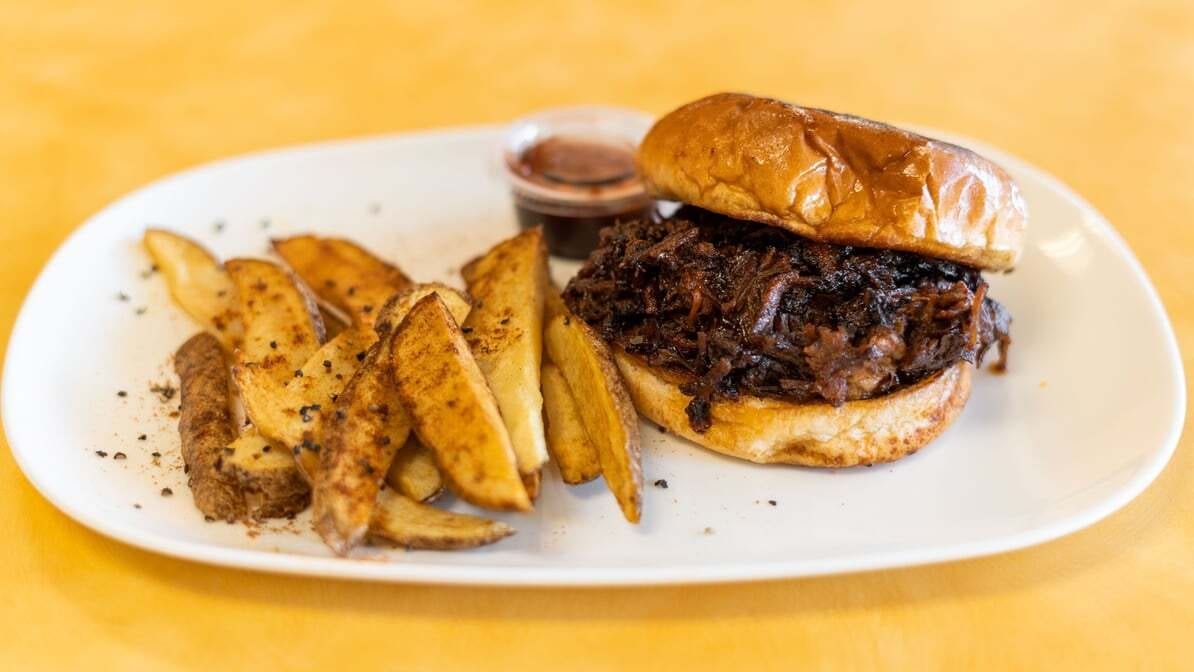 BBQ Brisket Sandwich.